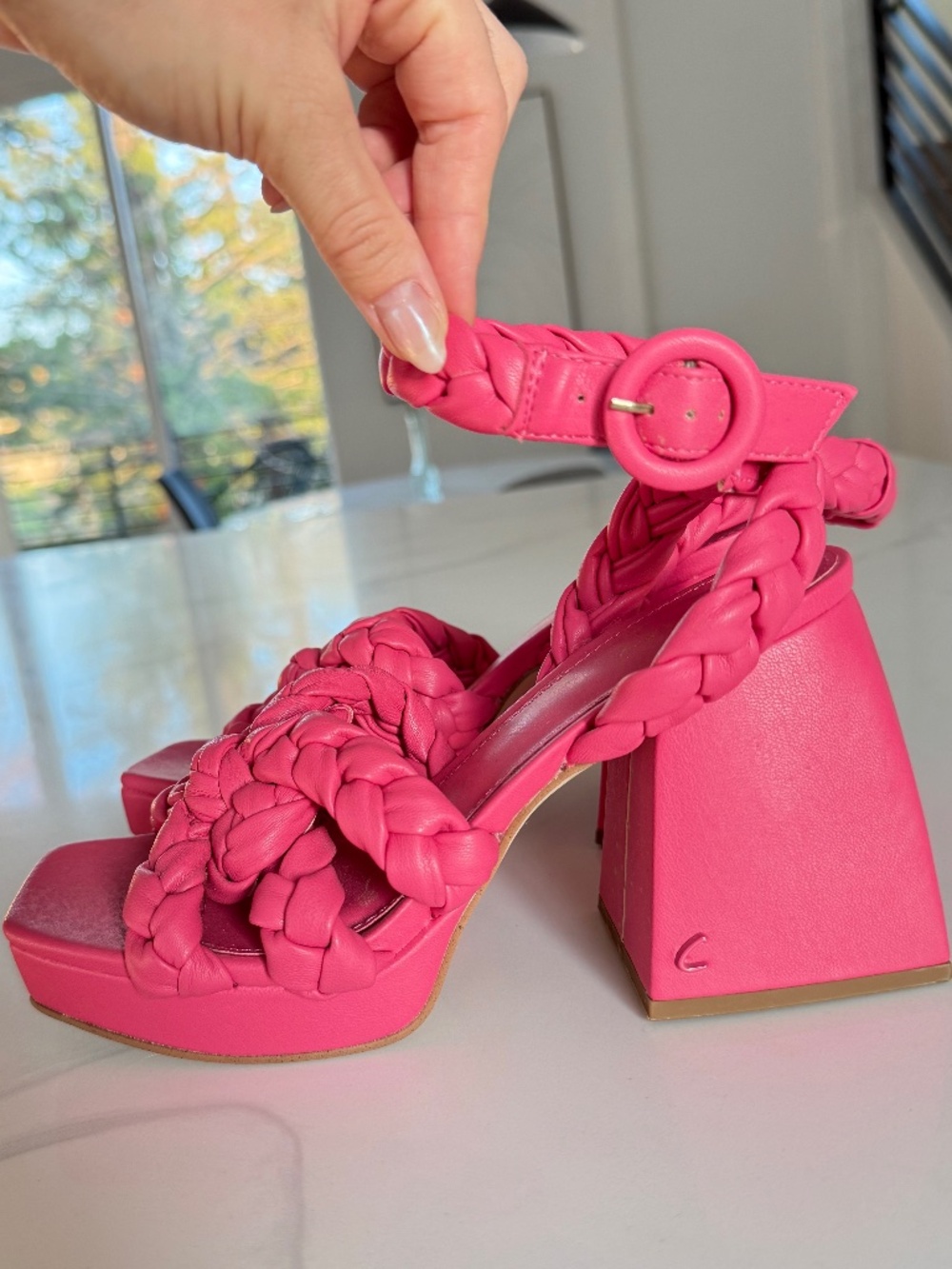 Circus NY by Sam Edelman Mable Braided Block-Heel Sandals